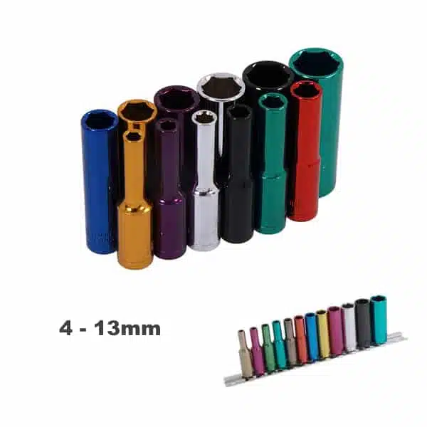 douilles longues colorés