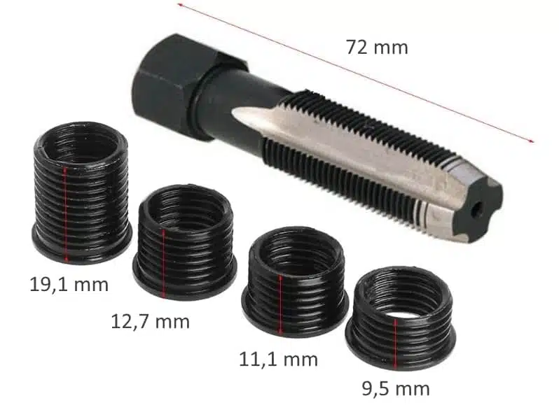 kit de reparation de filetage de bougie